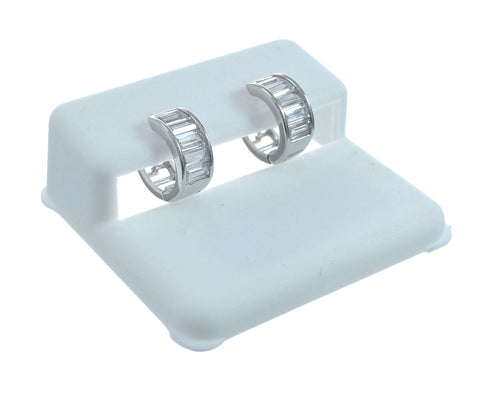 Cubic Zirconia Genuine Sterling Silver Earrings JX128580